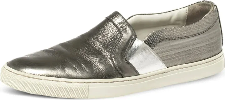Leather Slip-On Sneakers