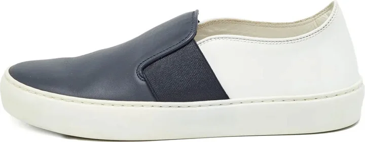 Leather Slip-On Sneakers