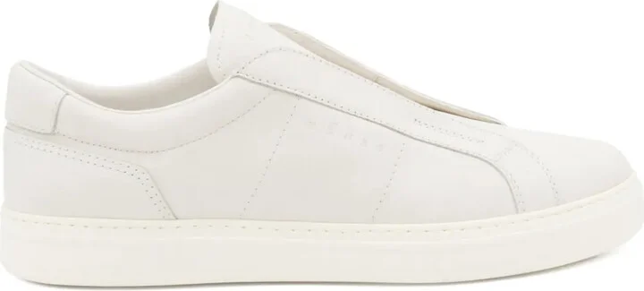 Leather Slip-On Sneakers