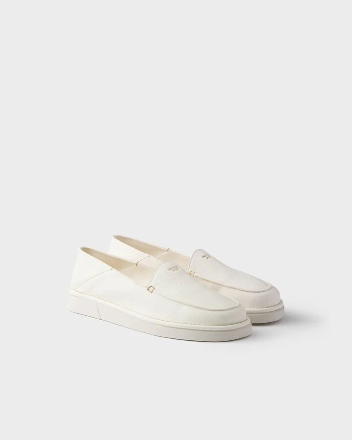Leather slip-ons