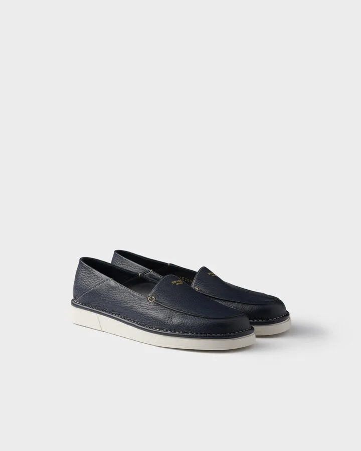 Leather slip-ons