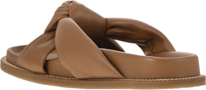Leather Slipper With Fussbett And Knot - Image 3
