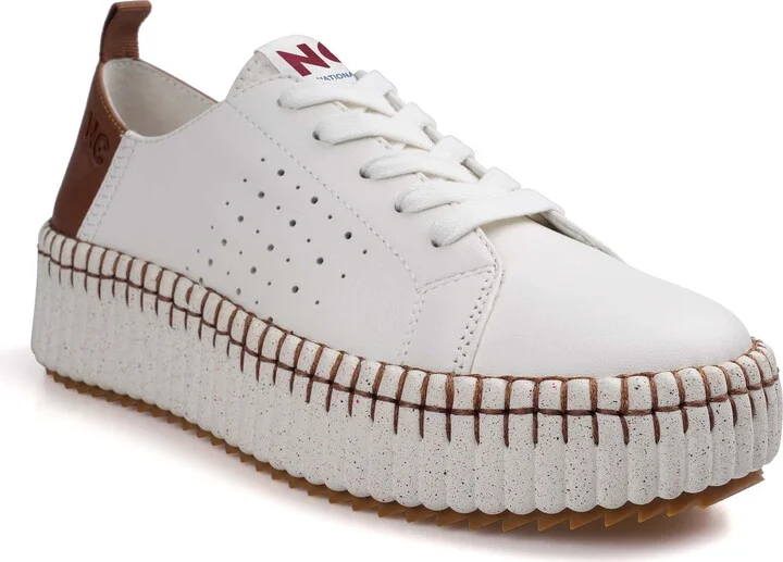 White/ Tan Leather