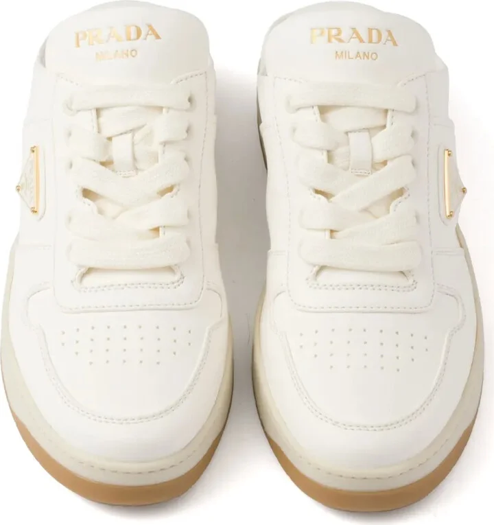 Leather Sneaker Mules - Image 4