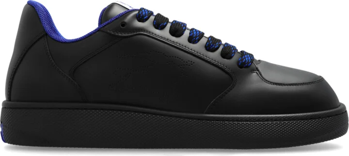 Leather Sneakers, , - Black