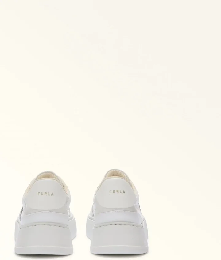 Leather Sneakers White Color - Image 3