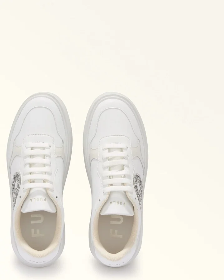 Leather Sneakers White Color - Image 4