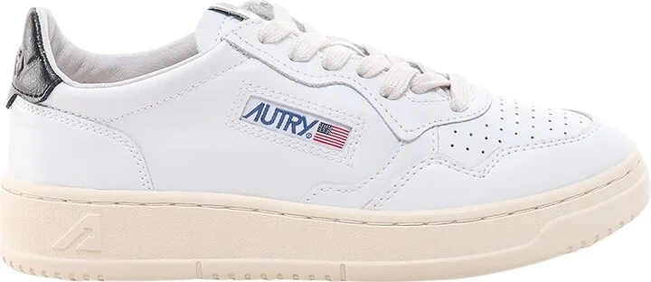 Leather Sneakers With Back Contrasting Patch
