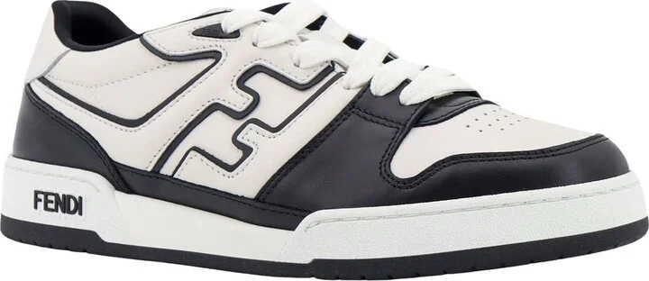Leather Sneakers With Ff Lateral Logo - Image 2