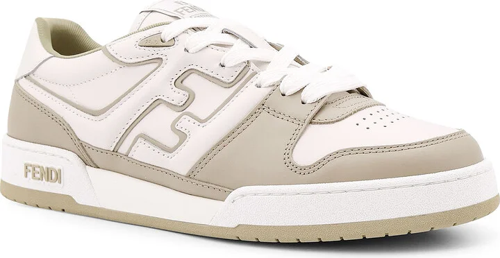 Leather Sneakers With Ff Lateral Logo - Image 2