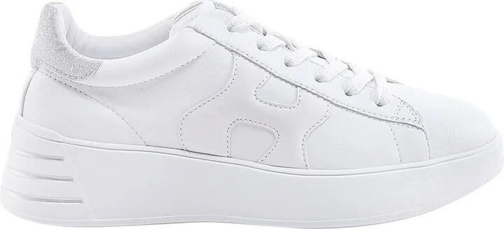Leather Sneakers With Glittered Patch - Image 2