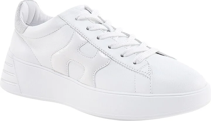 Leather Sneakers With Glittered Patch - Image 3