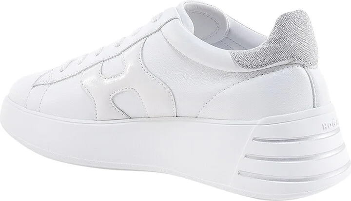 Leather Sneakers With Glittered Patch - Image 4