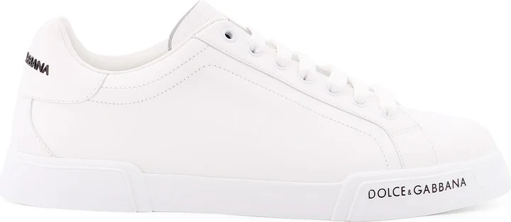 Leather Sneakers With Lateral Logo Patch