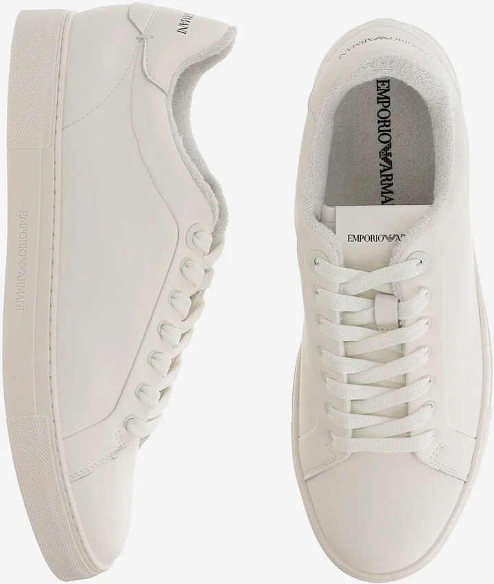 Leather Sneakers With Logo - Image 2