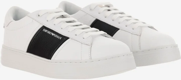 Leather Sneakers With Logo - Image 3