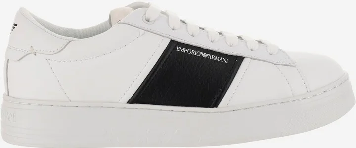 Leather Sneakers With Logo