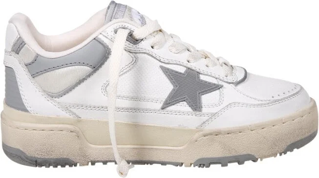 Leather Sneakers With Star Detail