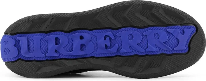 Leather Sneakers With Traditional Check Inserts - Image 4