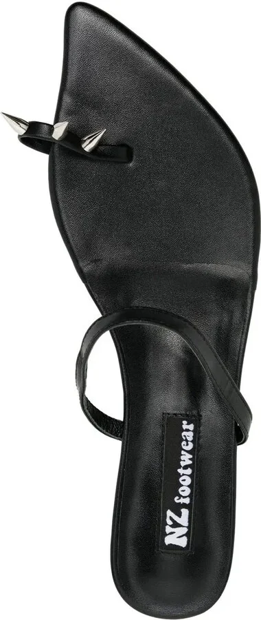 Leather Spike-Stud Sandals - Image 4
