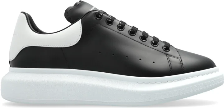 Leather Sports Shoes, , - Black