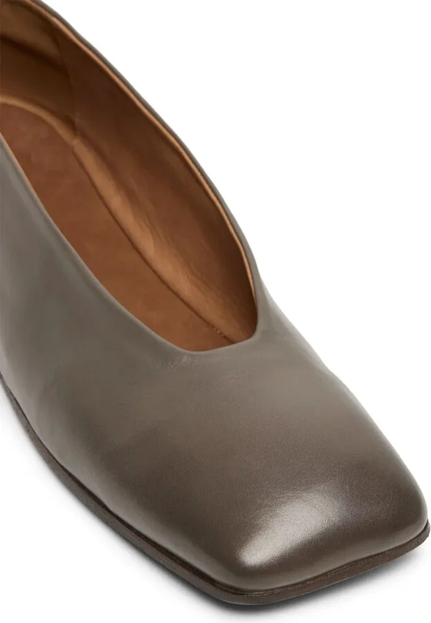 Leather Square-Toe Ballerina Shoes - Image 3