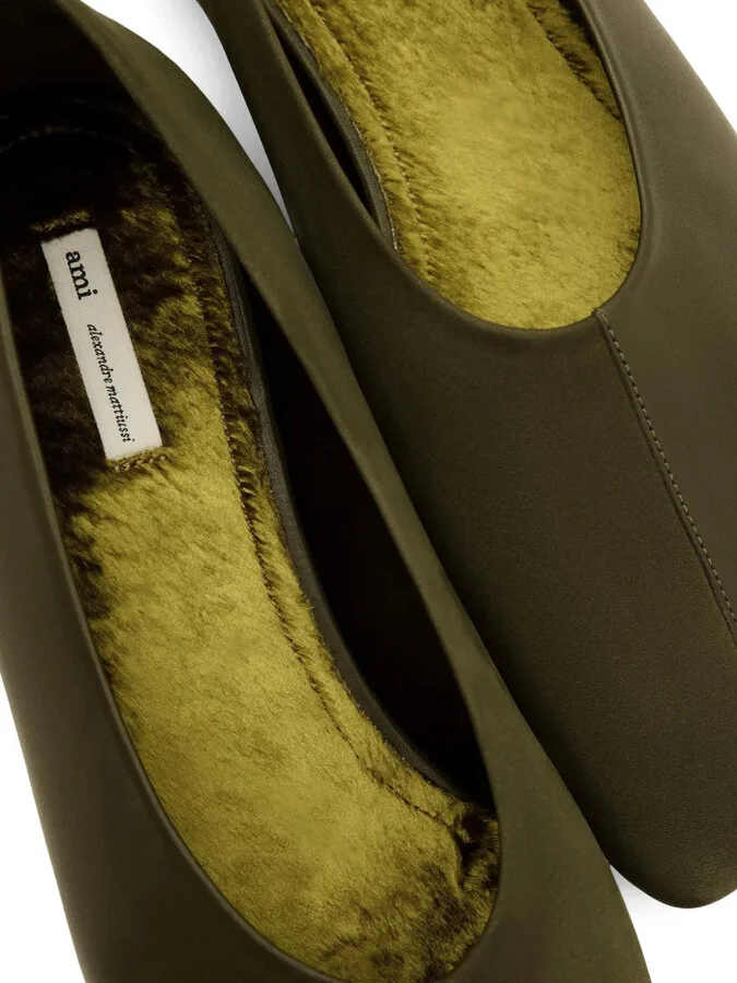 Leather Square-Toe Ballet Flats - Image 3