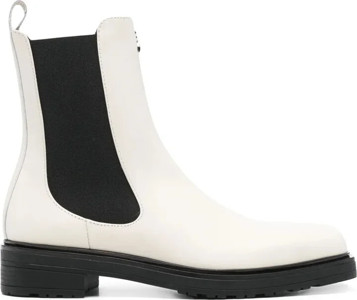 Leather Square Toe Boots