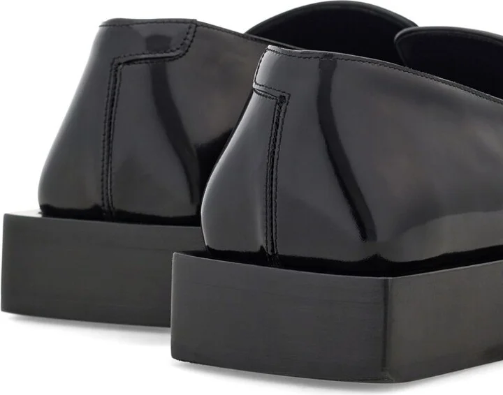 Leather Square-Toe Loafers - Image 3