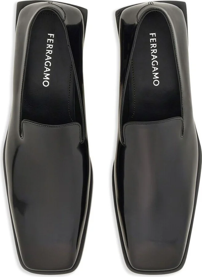 Leather Square-Toe Loafers - Image 4