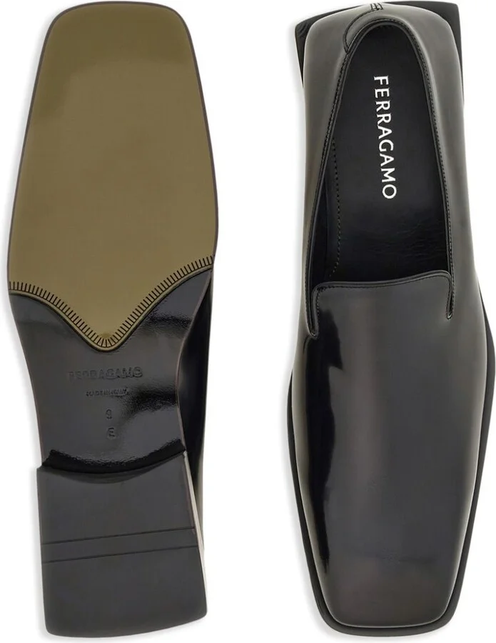 Leather Square-Toe Loafers - Image 5