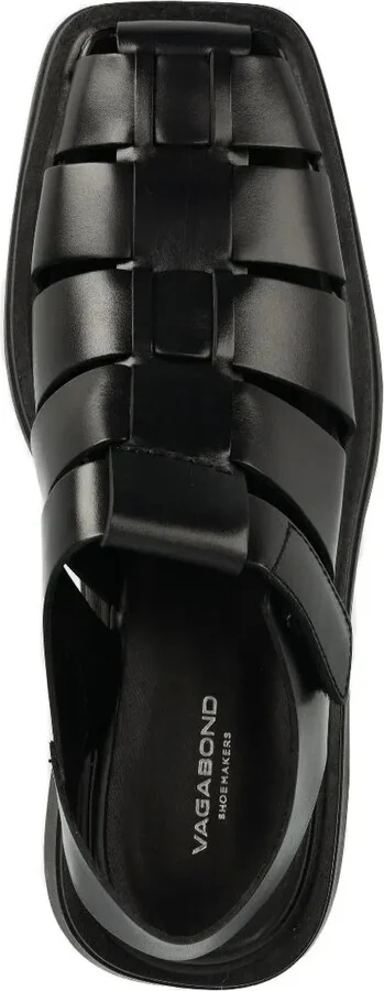 Leather Square-Toe Sandals - Image 2