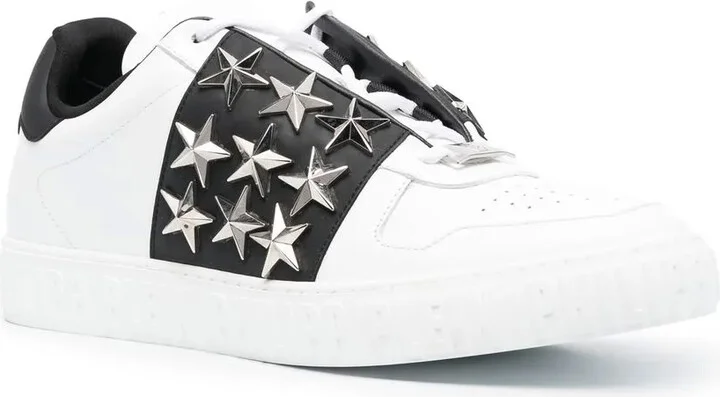 Leather Star Studded Sneakers - Image 2