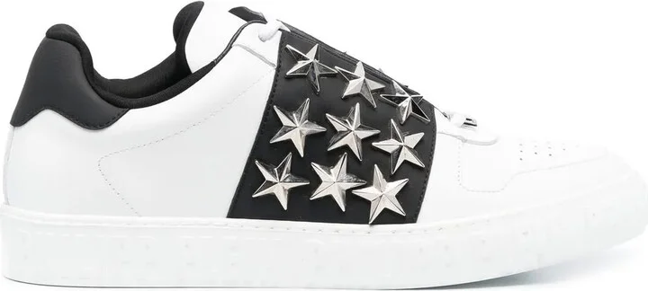 Leather Star Studded Sneakers