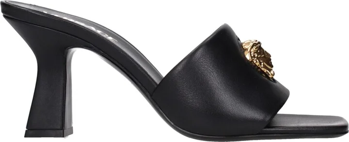 Leather Stiletto Heels Women's Sandals