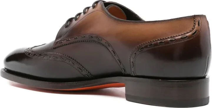 Leather Stitching-Detail Shoes - Image 3