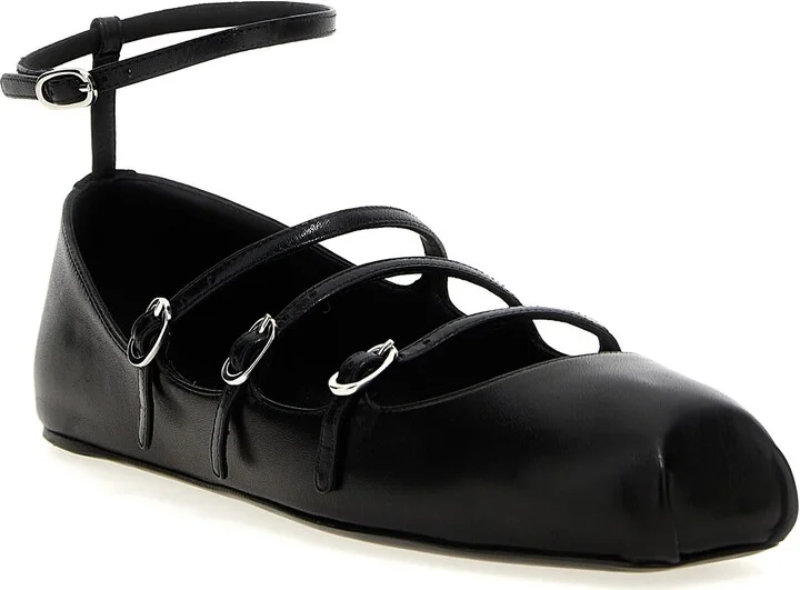 Leather Strap Ballet Flats - Image 2