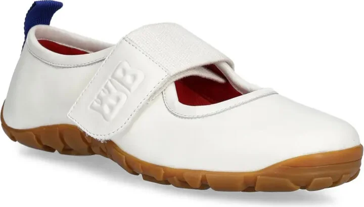 Leather Strap Ballet Flats - Image 2