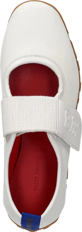 Leather Strap Ballet Flats - Image 3