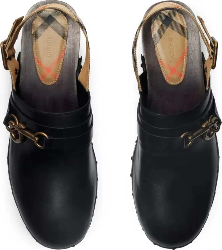 leather strap Clogs - Image 4
