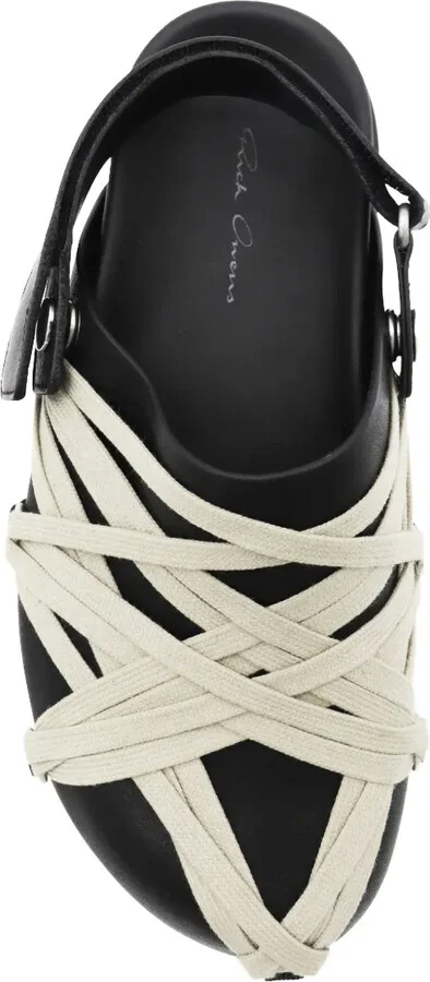 Leather Strap Crisscross Loafers - Image 4