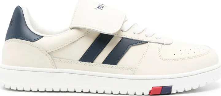 Leather Strap Low-Tops