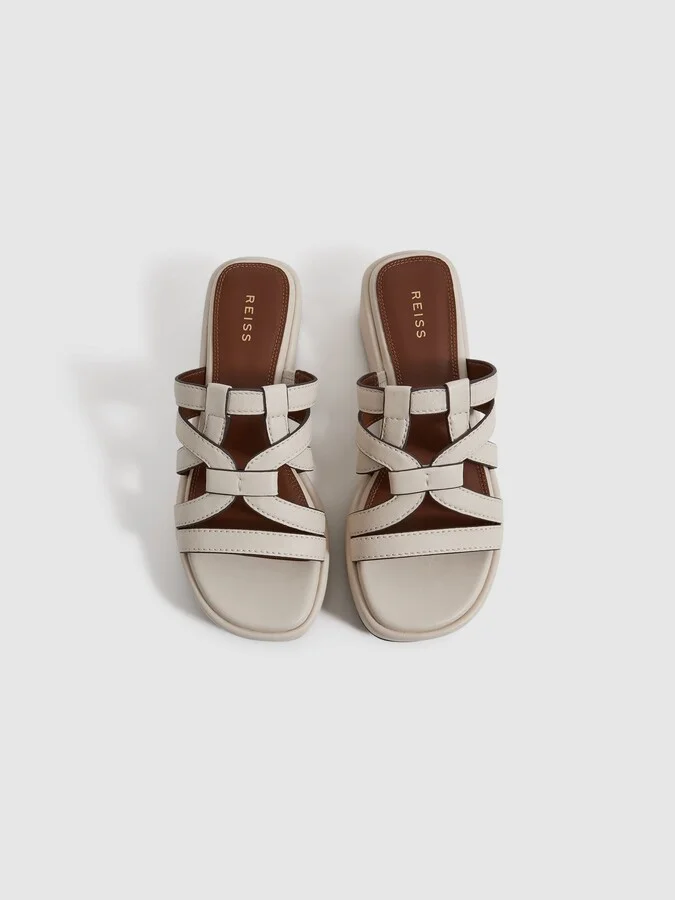 Leather Strappy Platform Sandals - Image 3
