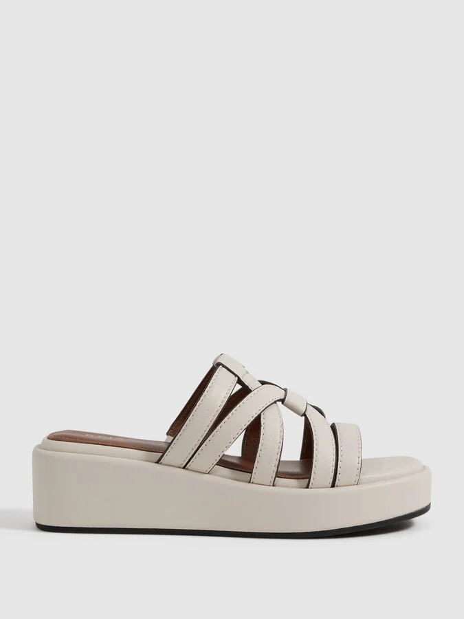 Leather Strappy Platform Sandals
