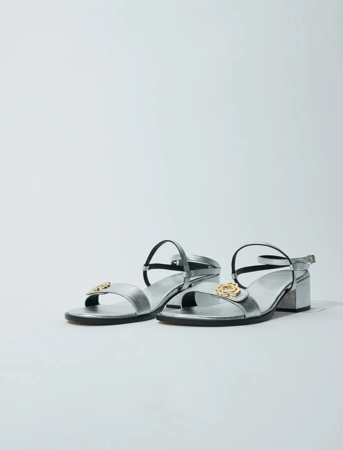 Leather strappy sandals - Image 2
