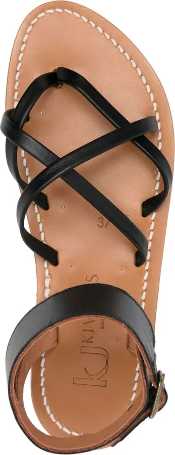 Leather Strappy Sandals - Image 4
