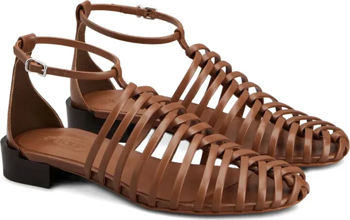 Leather Strappy Sandals - Image 2