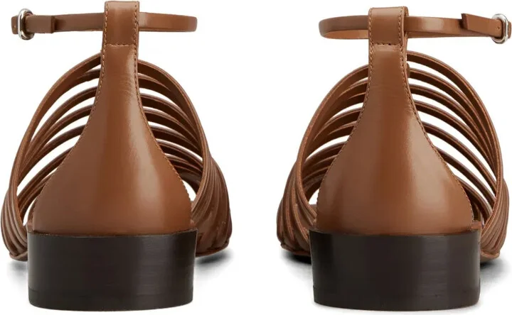 Leather Strappy Sandals - Image 3