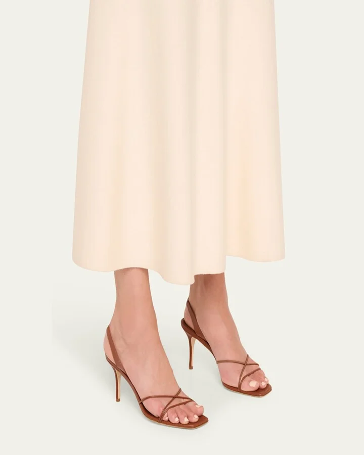 Leather Strappy Slingback Sandals - Image 7