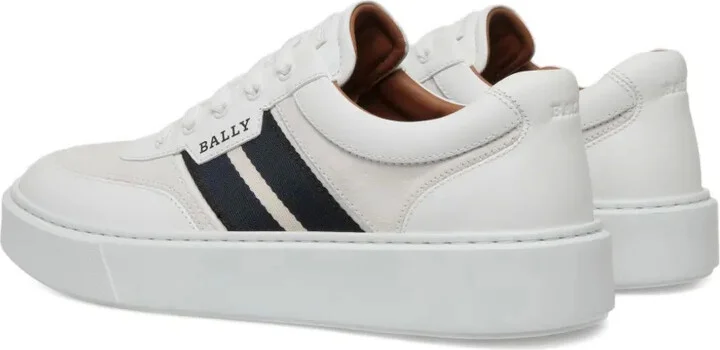 Leather Stripe-Detail Sneakers - Image 3